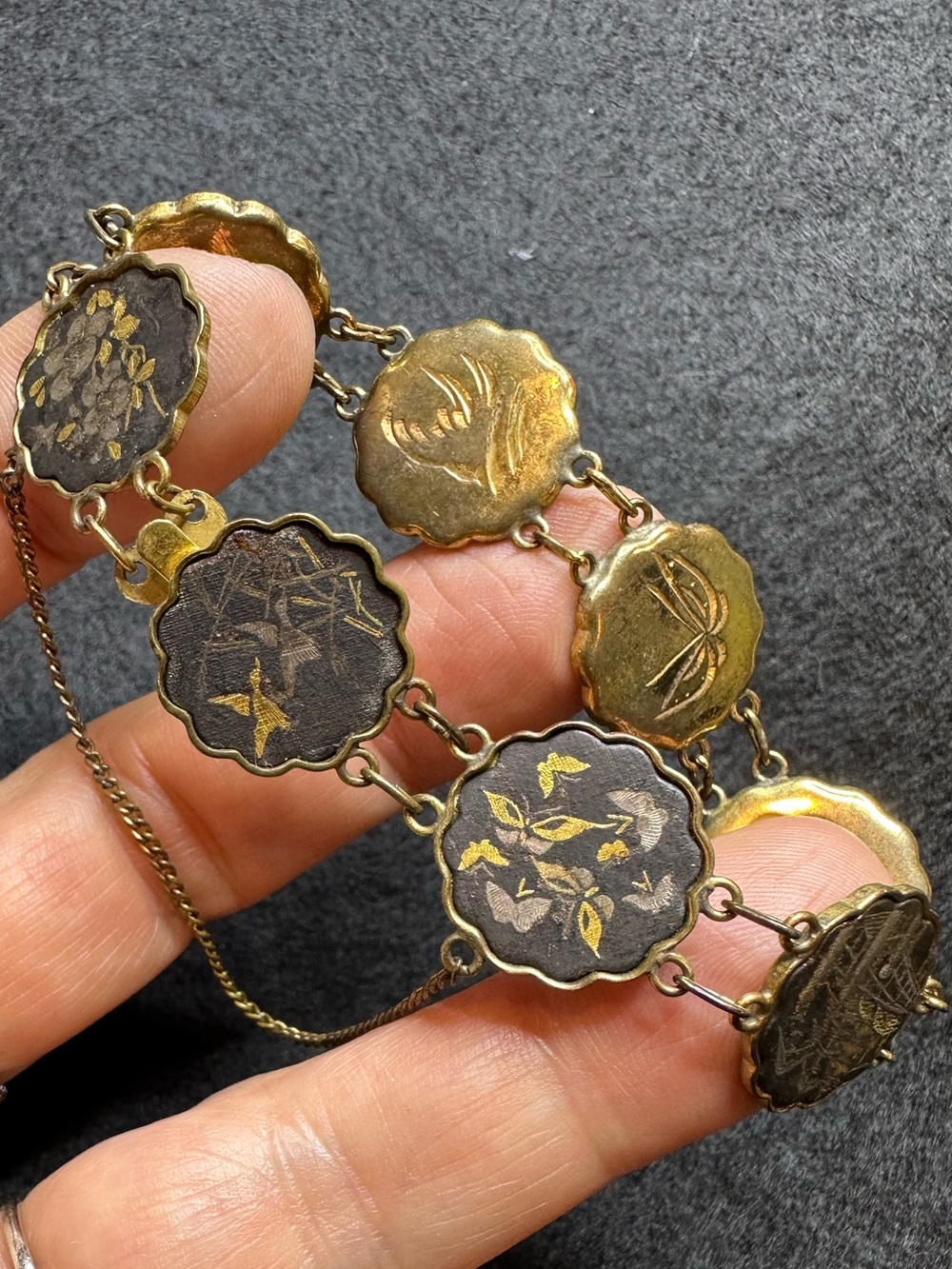 Vintage Japanese Damascene Bracelet
